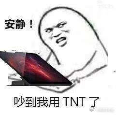 安静吵到我用TNT是什么梗嘘你不要讲话哦