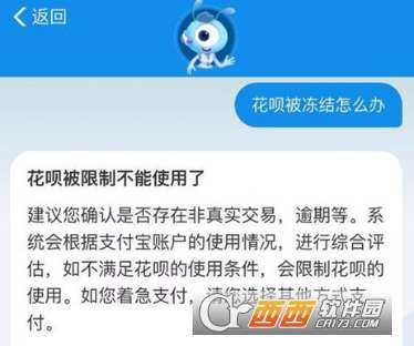 支付宝花呗冻结了怎么办冻结解决方法