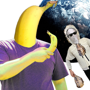 香蕉从生蚝星人手中保护地球