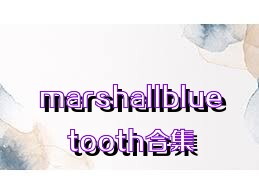 marshallbluetooth合集