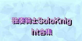 独奏骑士SoloKnight合集