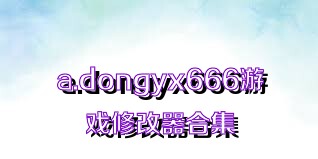 a.dongyx666游戏修改器合集