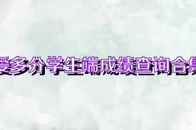 爱多分学生端成绩查询合集